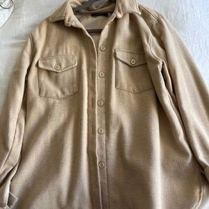 PrettyLittleThing Tan Shacket